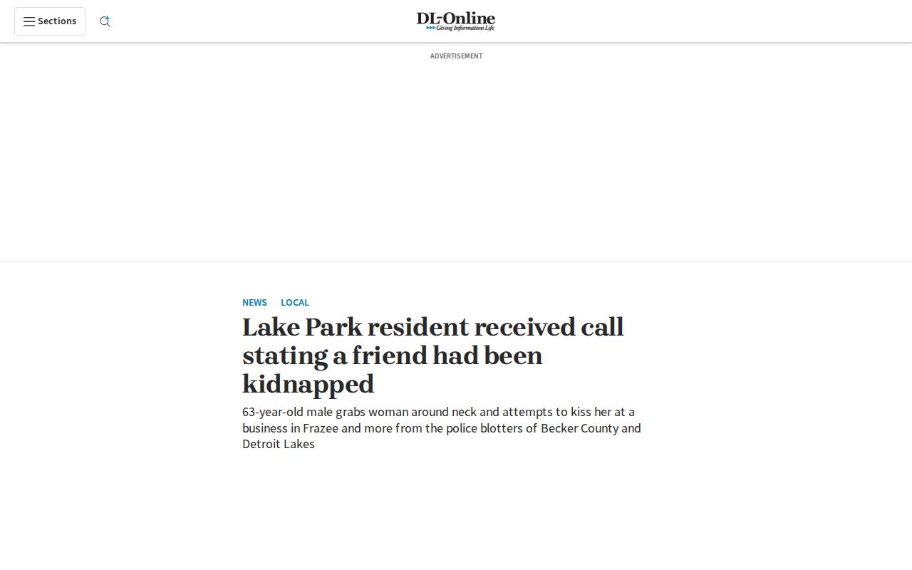 Becker County local news arrest-record context source