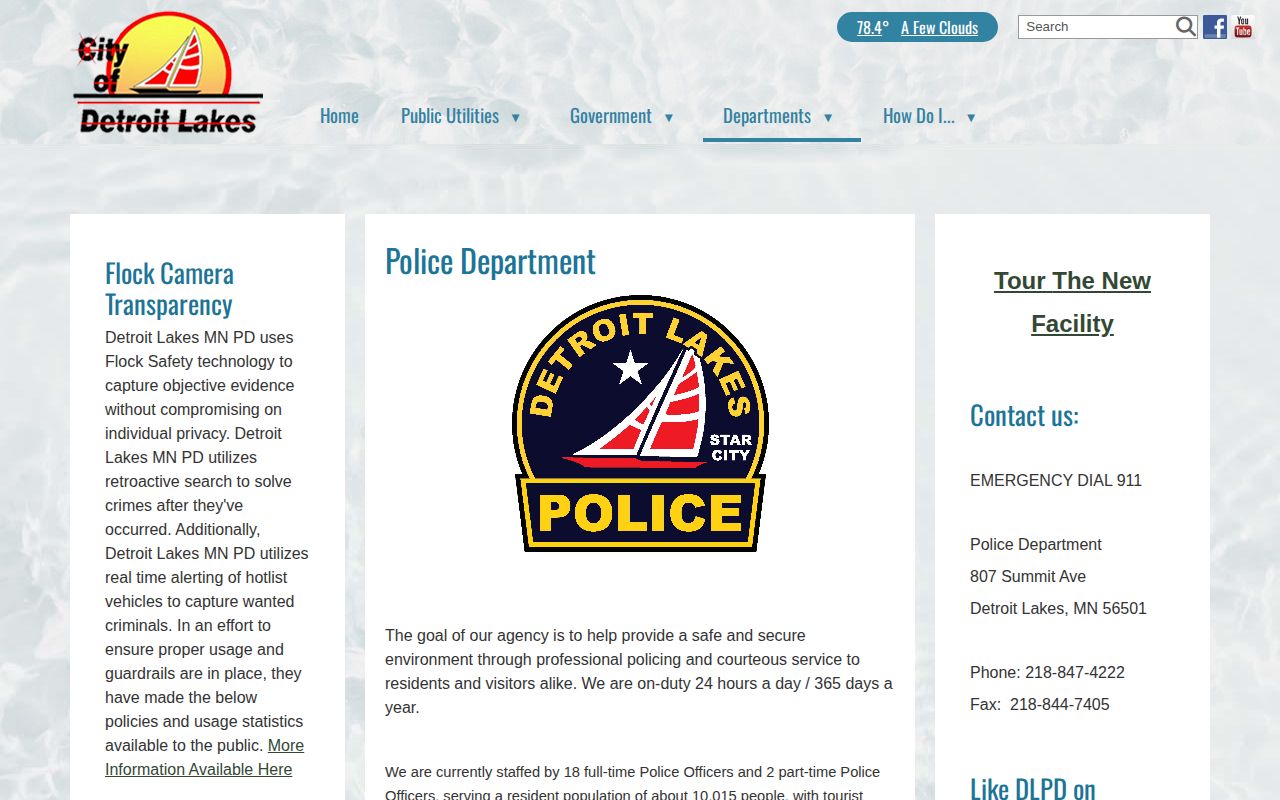 Detroit Lakes Becker County police arrest-record source page